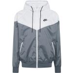 Pánské Bundy s kapucí Nike Sportswear v bílé barvě ve velikosti XXL podšité plus size 