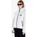 Dámské Zimní bundy s kapucí Nike Sportswear v bílé barvě ve velikosti S 