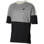 Pánská  Trička s krátkým rukávem Nike Sportswear v šedé barvě v moderním stylu ve velikosti XXL s krátkým rukávem plus size 