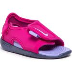 Dívčí Pantofle Nike Sunray Adjust v růžové barvě veganské ve slevě na léto 
