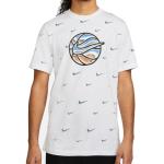 Pánská  Sportovní trička Nike Swoosh v bílé barvě ve velikosti XXL ve slevě plus size 