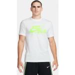 Pánská  Trička Nike Swoosh v bílé barvě ve velikosti XXL ve slevě plus size 