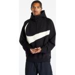 Pánské Rozepínací mikiny s kapucí Nike Swoosh v černé barvě ve velikosti XS 