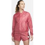 Dámské Bundy s kapucí Nike Swoosh v růžové barvě ve velikosti 12 s dlouhým rukávem ve slevě 