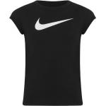 Dětská trička s krátkým rukávem Dívčí v černé barvě z bavlny ve slevě od značky Nike Swoosh z obchodu DragonSport.cz 