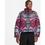 Nike Graphic Womens Puffer Jacket Black/Pink 8 (XS)