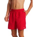 Pánské Koupací šortky Nike Essentials v červené barvě ve velikosti M ve slevě 