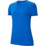Dámská  Trička s krátkým rukávem Nike Park v modré barvě ve velikosti XL s krátkým rukávem ve slevě 