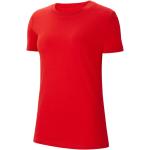 Dámská  Trička s krátkým rukávem Nike Park v červené barvě ve velikosti XS s krátkým rukávem ve slevě 