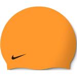 Dětské plavecké čepice Nike v oranžové barvě 