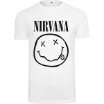  Trička Urban Classics v bílé barvě ve velikosti XXL s motivem Nirvana ve slevě plus size 