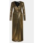 Dámské Šaty do společnosti Nissa ve zlaté barvě ze syntetiky ve velikosti 9 XL ve slevě 