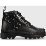 Dámské Kotníčkové boty na podpatku Karl Lagerfeld v černé barvě z gumy ve velikosti 41 