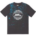 No Fear New Graphic T Shirt Junior Boys Charcoal Globe 9-10 Years