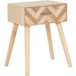 Noční stolek se zásuvkou - masivní dřevo | 44x30x58 cm