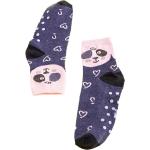 Non-slip Girls Socks Shelvt Blue Pandas