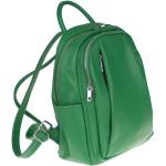 Kožené batohy v zelené barvě 