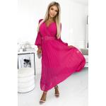 Dámské Maxi šaty Numoco ve fialové barvě z polyesteru ve velikosti Onesize ve slevě 