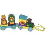 Dřevěné hračky O-OOPS v zelené barvě ze dřeva s tématem dopravní prostředky 