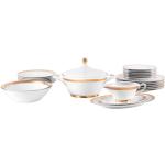 Sady talířů vícebarevné v elegantním stylu z porcelánu pro 6 osob sety 