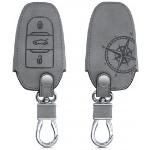 Obal na autoklíč s designem kompas pro Peugeot Citroen - šedá
