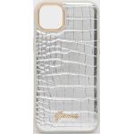 Dámské iPhone 14 Plus kryty Guess ve stříbrné barvě z plastu ve slevě 