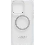 Dámské iPhone 14 Pro kryty Guess ve stříbrné barvě z plastu ve slevě 
