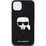 Dámské iPhone 14 Plus kryty Karl Lagerfeld v černé barvě z plastu 