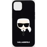 Dámské iPhone 14 Plus kryty Karl Lagerfeld v černé barvě z plastu 