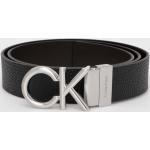 Pánské Designer Kožené pásky Calvin Klein v černé barvě z kůže délka 105 