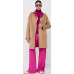 Dámské Klasické kabáty Liu Jo v růžové barvě z vlny ve velikosti 10 XL ve slevě 