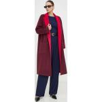 Dámské Klasické kabáty MAX & CO. v růžové barvě z vlny ve velikosti 10 XL 