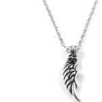 Ocelový náhrdelník s přívěskem křídla