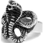 Ocelový prsten Kobra