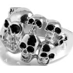 Ocelový prsten s lebkou Multi Skeleton