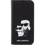 iPhone 13 Pro kryty Karl Lagerfeld v černé barvě z polyuretanu odolné proti poškrábání 