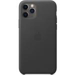 Ochranný kryt na iPhone 11 Pro - Apple, Leather Case Black MWYE2ZE/a