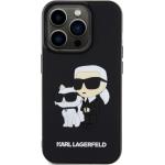 iPhone 13 Pro kryty Karl Lagerfeld v černé barvě v elegantním stylu odolné proti poškrábání 