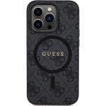 iPhone 14 Pro kryty Guess v černé barvě v elegantním stylu z polyuretanu odolné proti poškrábání zadní 