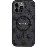 iPhone 14 Pro kryty Guess v černé barvě v elegantním stylu z polyuretanu odolné proti poškrábání zadní 