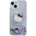 Ochranný kryt na iPhone 15 - Hello Kitty, Liquid Glitter Electroplating Head Logo Transparent HKHCP15SLIKHET