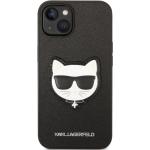 iPhone 14 Plus kryty Karl Lagerfeld v černé barvě z polyuretanu odolné proti poškrábání 