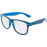 Pánské Sluneční brýle OEM ve světle modré barvě v nerd stylu se zebřím vzorem z polyvinylchloridu ve velikosti Onesize ve slevě 