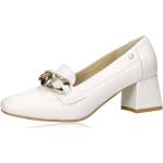 Dámské Kožené lodičky Olivia Shoes v bílé barvě z kůže ve velikosti 37 ve slevě 