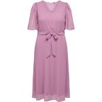 Dámské Letní šaty Only Carmakoma v pudrové barvě ve velikosti 4 XL plus size 