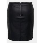 Dámské Kožené sukně Only Carmakoma v černé barvě z koženky ve velikosti XL mini ve slevě 