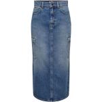 Dámské Džínové sukně ONLY v modré barvě z džínoviny ve velikosti XS maxi ve slevě 