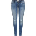 Dámské Skinny džíny ONLY v modré barvě z džínoviny s nízkým pasem 