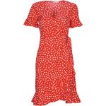Dámské Zavinovací šaty ONLY v červené barvě ve velikosti 10 XL 