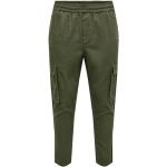 Pánské Plátěné kalhoty Only & Sons v zelené barvě ve velikosti XXL tapered ve slevě plus size 